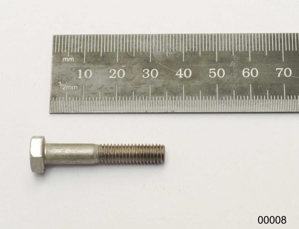 Hexagon bolt with shaft M6x35mm