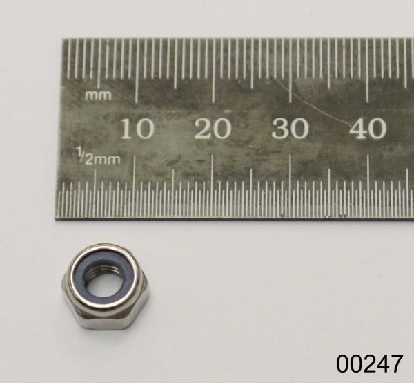 Hexagon nut low form M6 selflocking