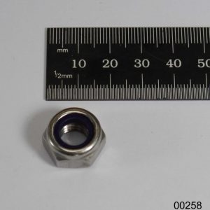 Hex nut low form M10 self locking stainless