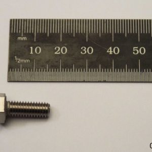 Hexagon bolt without shaft M6x16mm