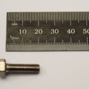 Hexagon bolt without shaft M6x20mm