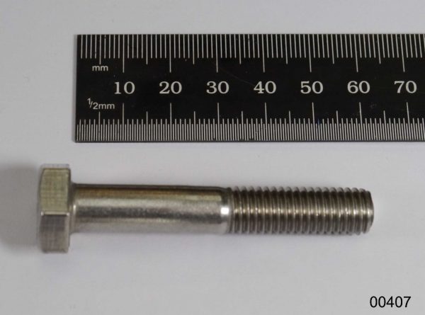 Hexagon bolt with shaft M10x60mm