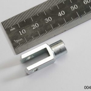 Aileron push rod end fork joint