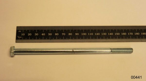 Hexagonal head bolt with shaft M8 x 170mm