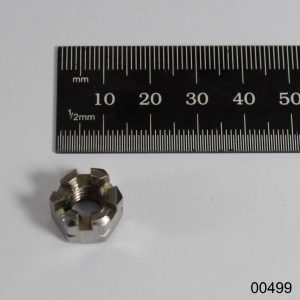 Castilated nut for wheel