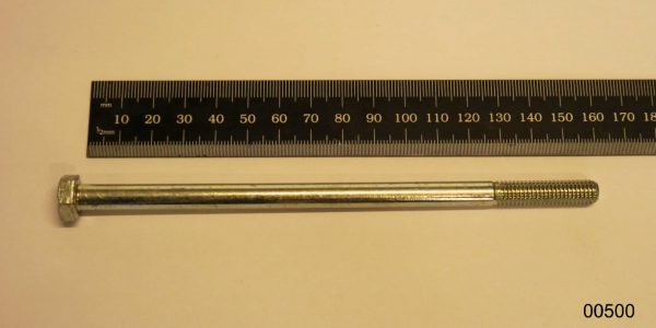 Hexagonal head bolt with shaft M8 x 160mm