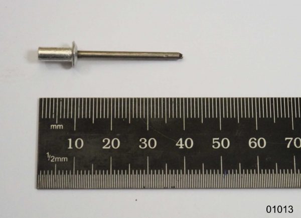 Rivet, blind, flat head bucket POP A Ø4,0x9,6mm