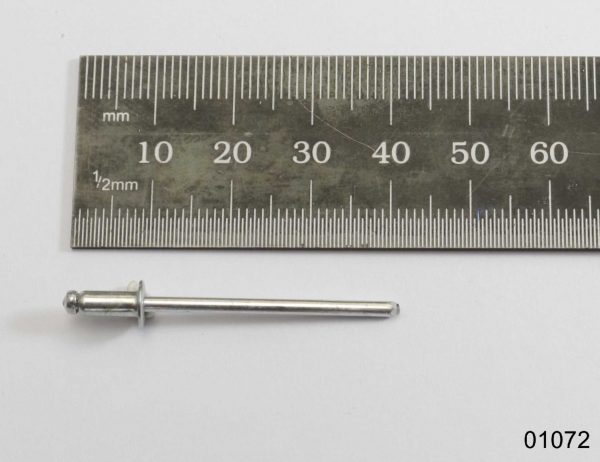 Rivet, blind flat head standard POP A Ø3,2x7,5mm special stem