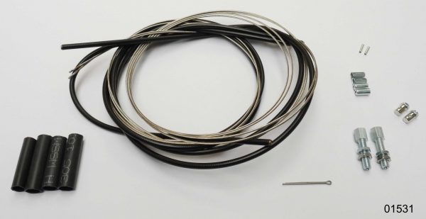 Complete throttle cable assembly- C42B