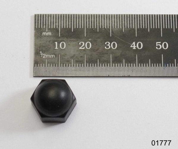 Protection cap black for nut M8