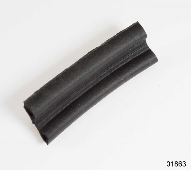 Black rubber P-profile for door seal - GTLAC