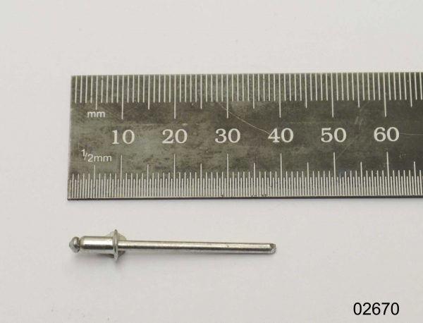 Rivet, blind monel flat head Ø3,2x6,2mm