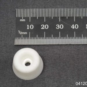 Rubber buffer white 20x10mm