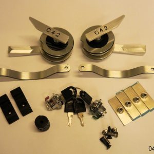 Door Handle -Set Design C42 Aluminium (set of 2)
