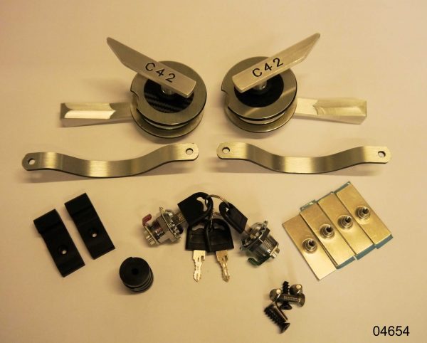 Door Handle -Set Design C42 Aluminium (set of 2)