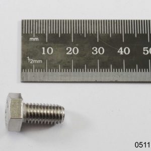 Hex Head Screw No Shank M8x 16