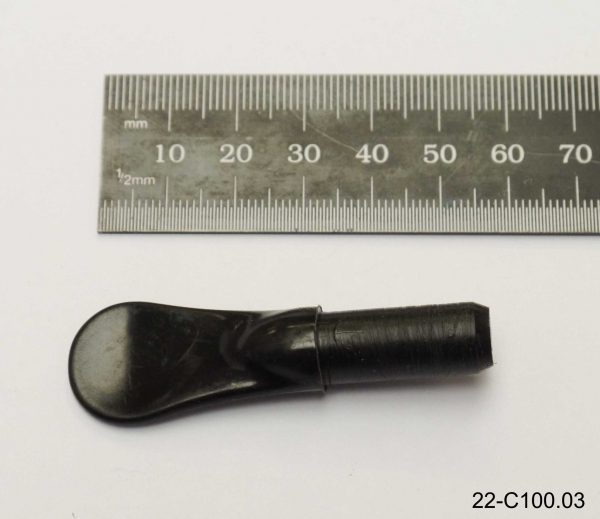 Flat profile laths pin (Black Plastic Spade Insert Lower Wing Batten)