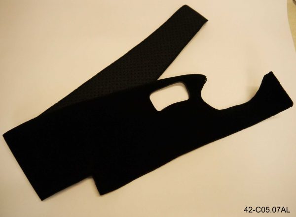 Black fabric wing root cover left hand side (Port)