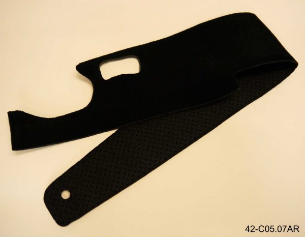 Black fabric wing root cover RH