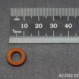 Rubber foam rings for elevator and rudder ribs