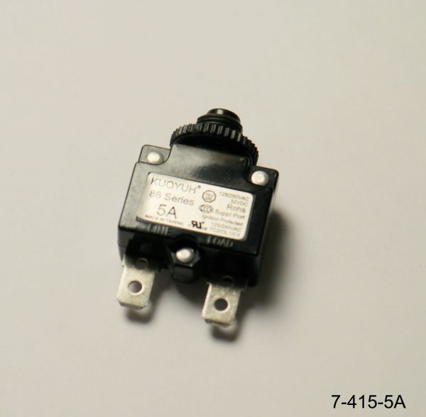 Circuit breaker 5amp push to reset