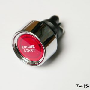 Red engine push to start button