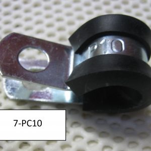 P Clip 10mm rubber lined