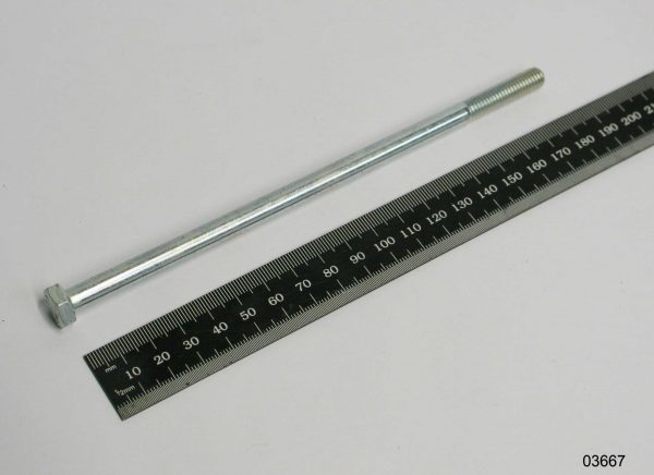 Hex bolt M8 x 180 mm galvanized steel