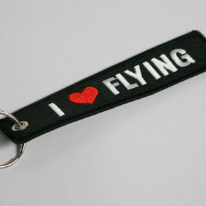 "I Love Flying" Keyring