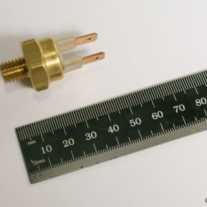 Cylinder head water temperature sensor for cowl flap warning light