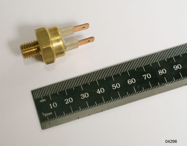 Cylinder head water temperature sensor for cowl flap warning light