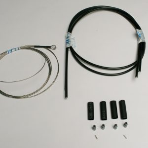Throttle cable complete. C42 A, Grey