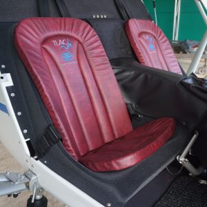 C42 Custom Seat Cushion Set - Red Faux Leather