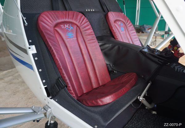 C42 Custom Seat Cushion Set - Red Faux Leather