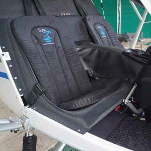 C42 Custom Seat Cushion Set - Black Alcantara