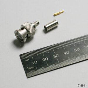 Straight Cable Mount BNC Connector (Male) - Crimp Termination